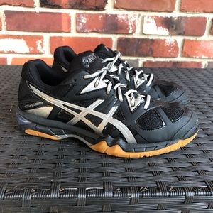 ASICS GEL-TACTIC Women’s Size 7 Black / Silver Running / Volleyball Shoes